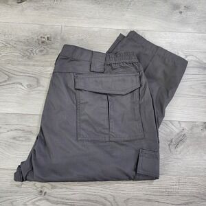 CQR Men's Tactical Water‎ Repellent Ripstop Cargo Pants TLP108 Charcoal 42x32
